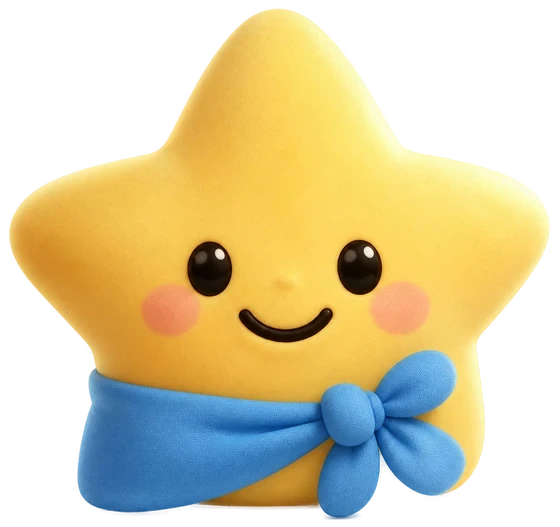 やさしく照らすキャラクター Hoku（ホク）