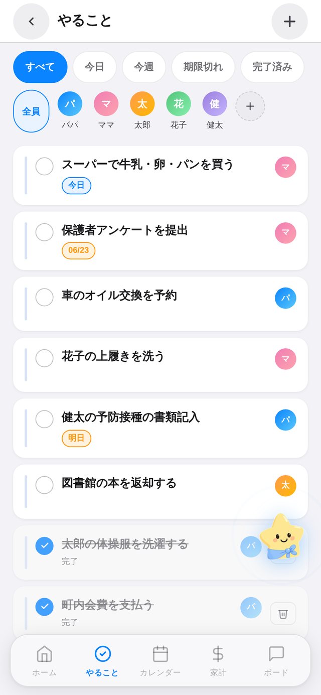 やること管理画面